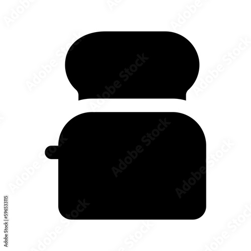 toaster glyph icon