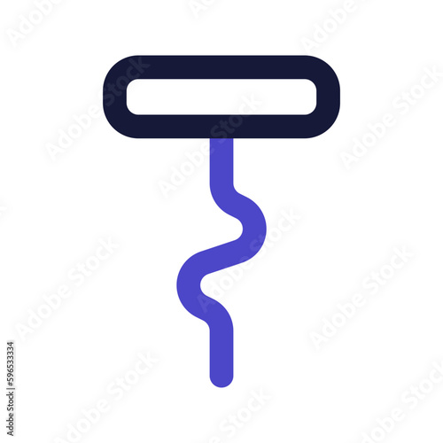 bottle opener line color icon