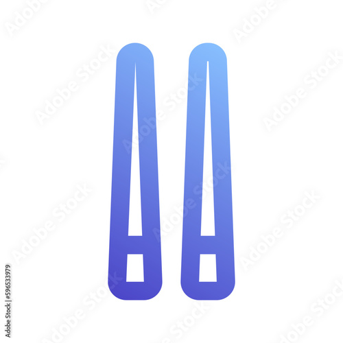 chopsticks gradient icon