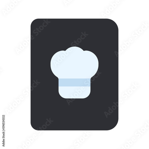 recipe book flat icon