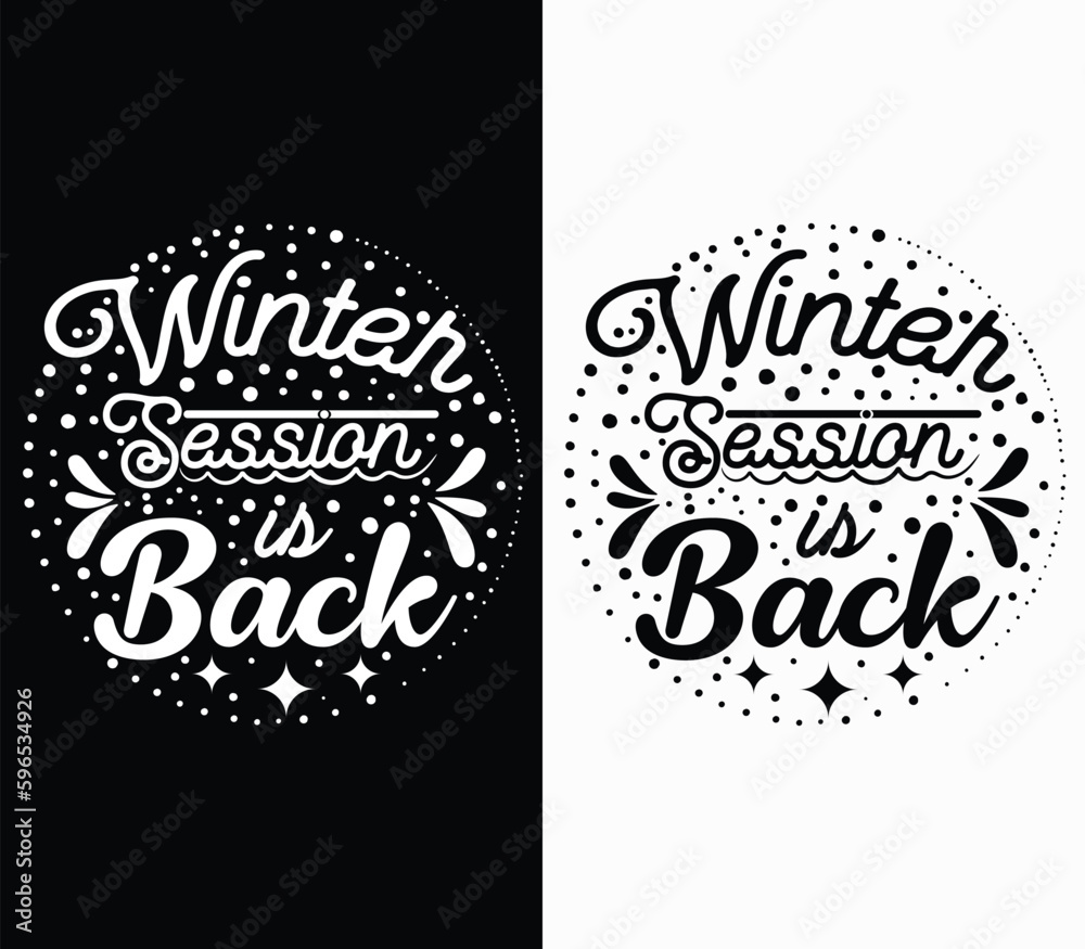 Winter t-shirt design vector 