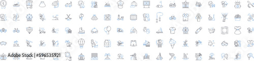 Heat line icons collection. Fire, Warmth, Roasting, Boiling, Sizzling, Scorched, Blistering vector and linear illustration. Burning,Scorching,Thermals outline signs set Generative AI