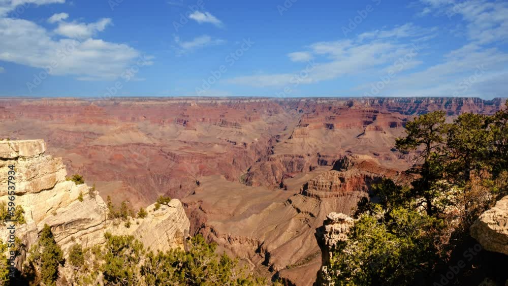 Grand canyon nation park time lapse on a sunny day. Arizona, USA. Grand canyon nation park time lapse on a sunny day. Arizona, USA.