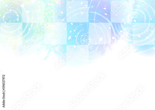 水面をイメージした幻想的な背景イラスト