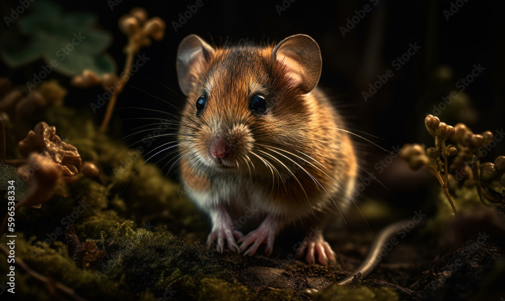 photo of dormouse in a forest. Generative AI photo of dormouse in a forest. Generative AI