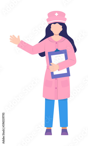 A nurse character vector illustration