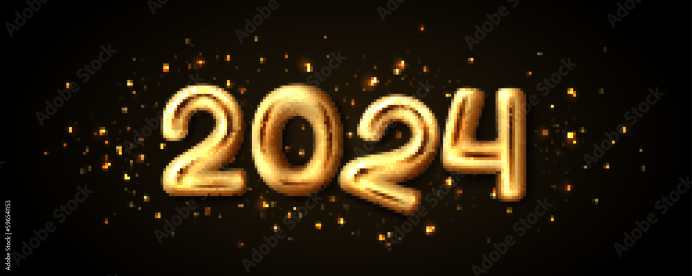 2024 gold 3d chrome letter glitter splatter design. Number font with twenty and four isolated element. Luxury shine alloy typography for greeting and celebrate New Year. Premium glossy metal headline 2024 gold 3d chrome letter glitter splatter design. Number font with twenty and four isolated element. Luxury shine alloy typography for greeting and celebrate New Year. Premium glossy metal headline