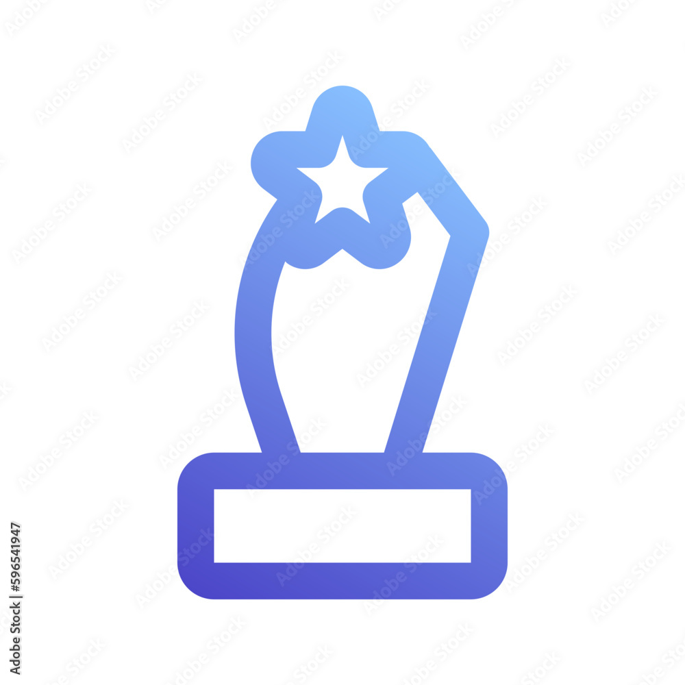 trophy gradient icon trophy gradient icon