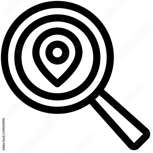 search black outline icon