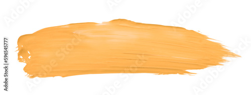 Shiny orange brush isolated on transparent background. orange apricot png