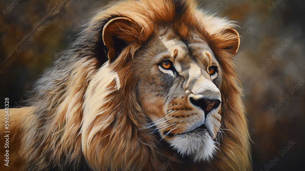 Lion Close-Up Portrait
