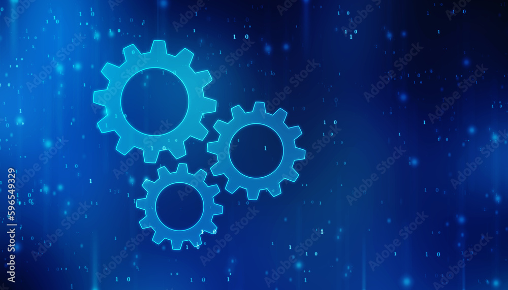 Process management, optimization operation, fix strategy industry, transmission gears wheel, software update status, Cog Gear Wheel on the technology abstract background