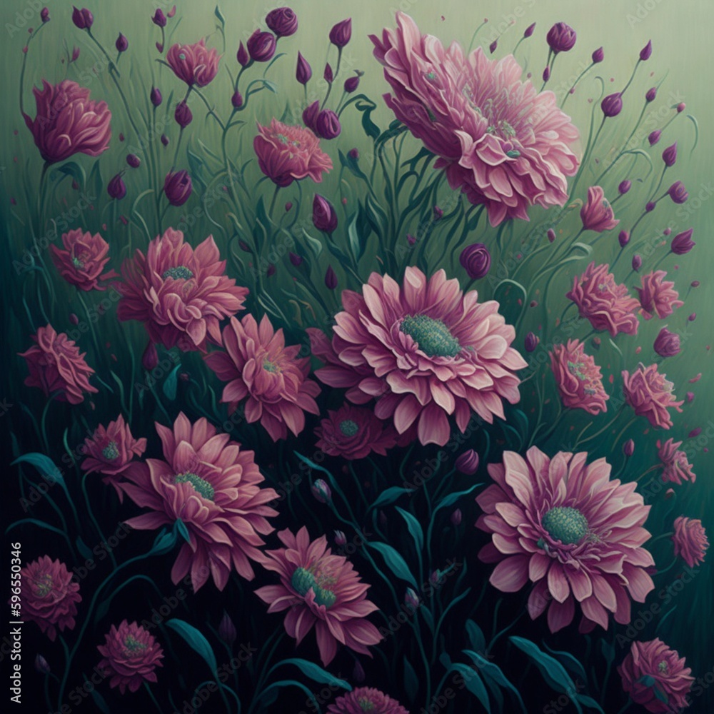 abstract painting of a summer band of flowers, beautiful, artistic generative ai
abstract painting of a summer band of flowers, beautiful, artistic generative ai