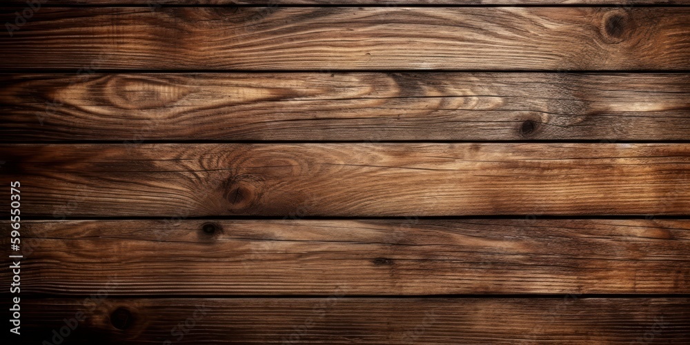 Fototapeta premium Wooden texture background, Abstract brown wood pattern. Generative AI