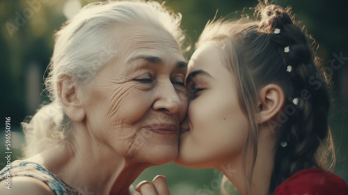 grandmother. Happy Mothers Day. Generative AI
