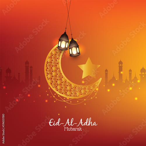 eid al adha mubarak islamic festival colorful luxury Islamic background with decorative ornament, eid Mubarak social media post design.
