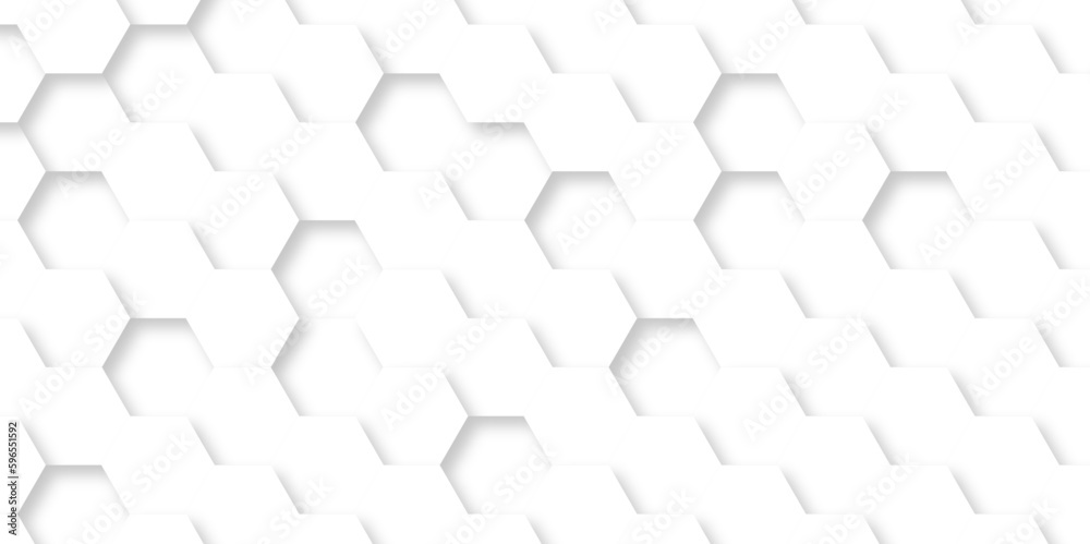 3d Hexagonal structure futuristic white background and Embossed Hexagon , honeycomb white Background ,light and shadow ,Vector.
3d Hexagonal structure futuristic white background and Embossed Hexagon , honeycomb white Background ,light and shadow ,Vector.