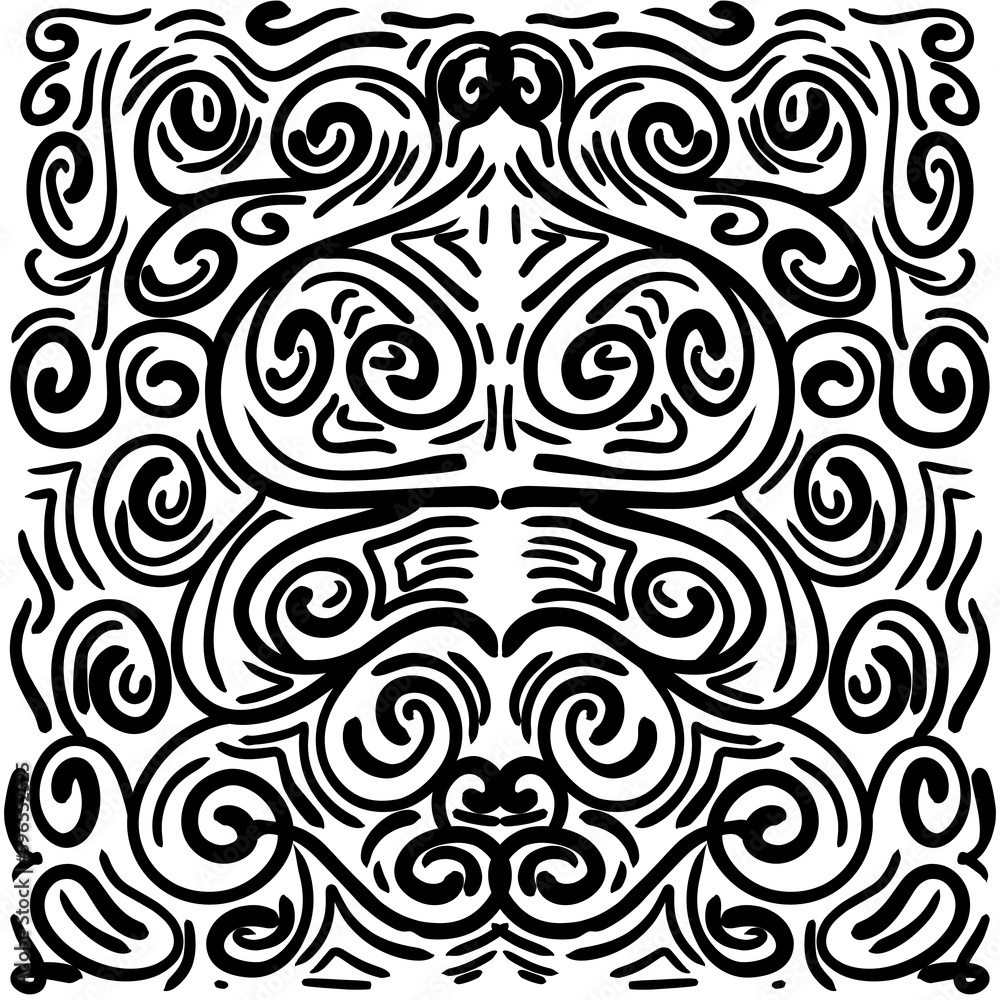 Black squiggle abstract illustration background Black squiggle abstract illustration background