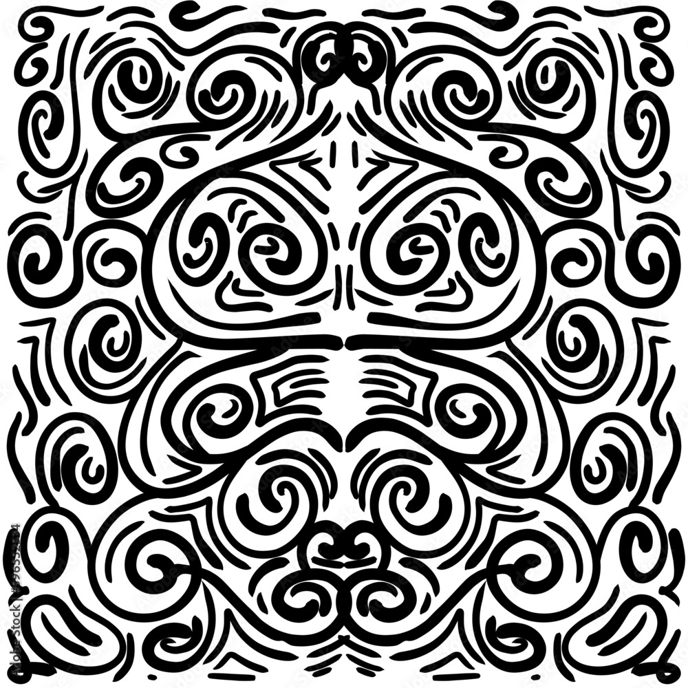 Black squiggle abstract illustration background. Perfect for invitation cards, greeting cards, wallpapers, posters, banners, advertisements