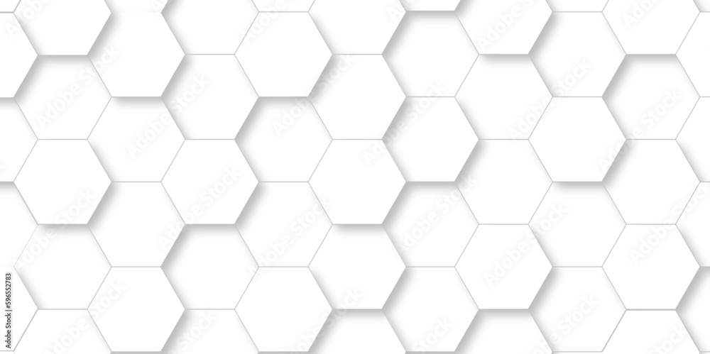 Background with hexagons 3d Hexagonal structure futuristic white background and Embossed Hexagon , honeycomb white Background ,light and shadow ,Vector.
Background with hexagons 3d Hexagonal structure futuristic white background and Embossed Hexagon , honeycomb white Background ,light and shadow ,Vector.