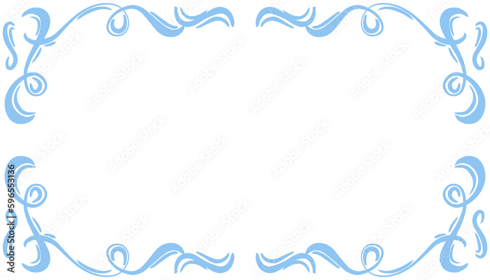 Blue abstract frame background illustration Blue abstract frame background illustration