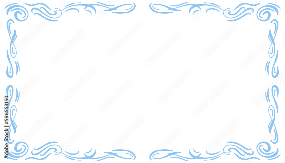 Blue abstract frame background illustration Blue abstract frame background illustration