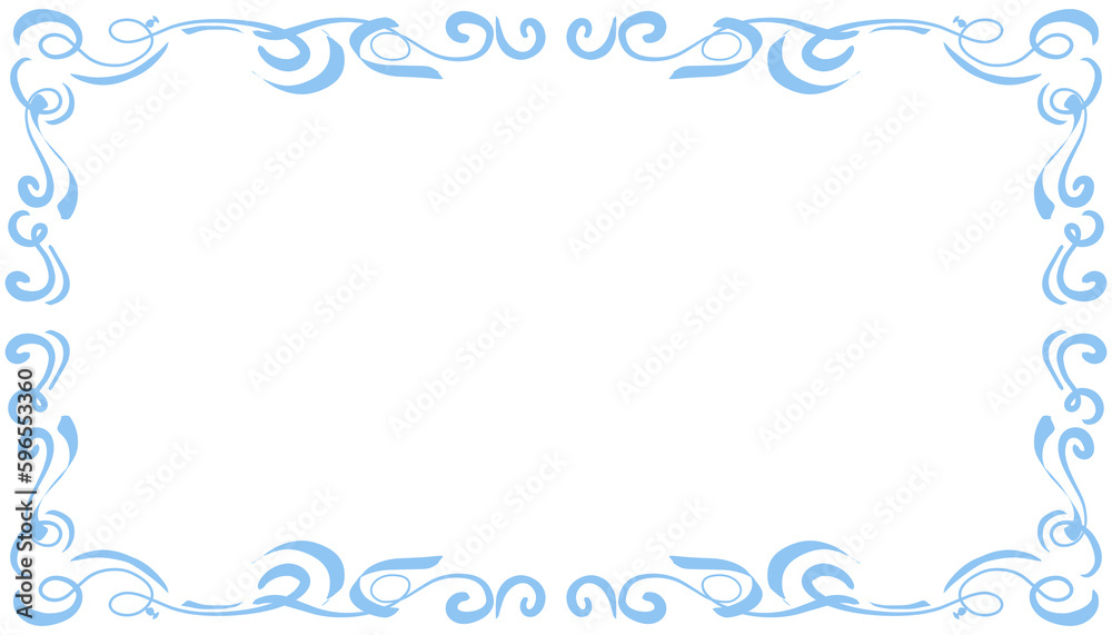 Blue abstract frame background illustration Blue abstract frame background illustration