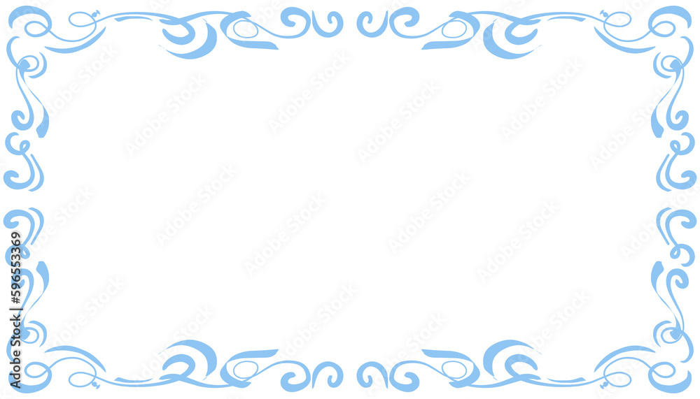 Blue abstract frame background illustration Blue abstract frame background illustration