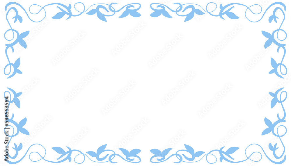 Blue abstract frame background illustration Blue abstract frame background illustration