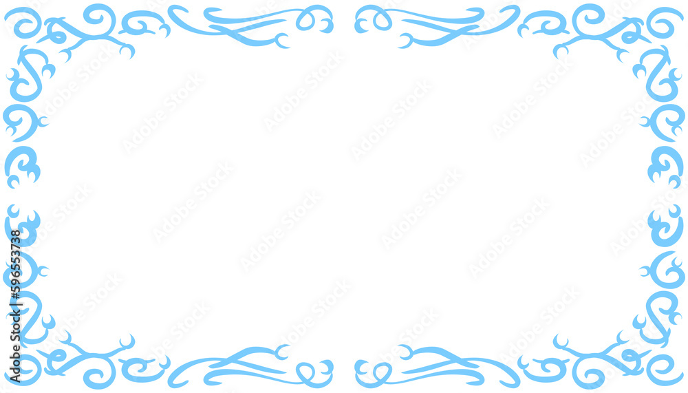 Blue abstract frame background illustration Blue abstract frame background illustration