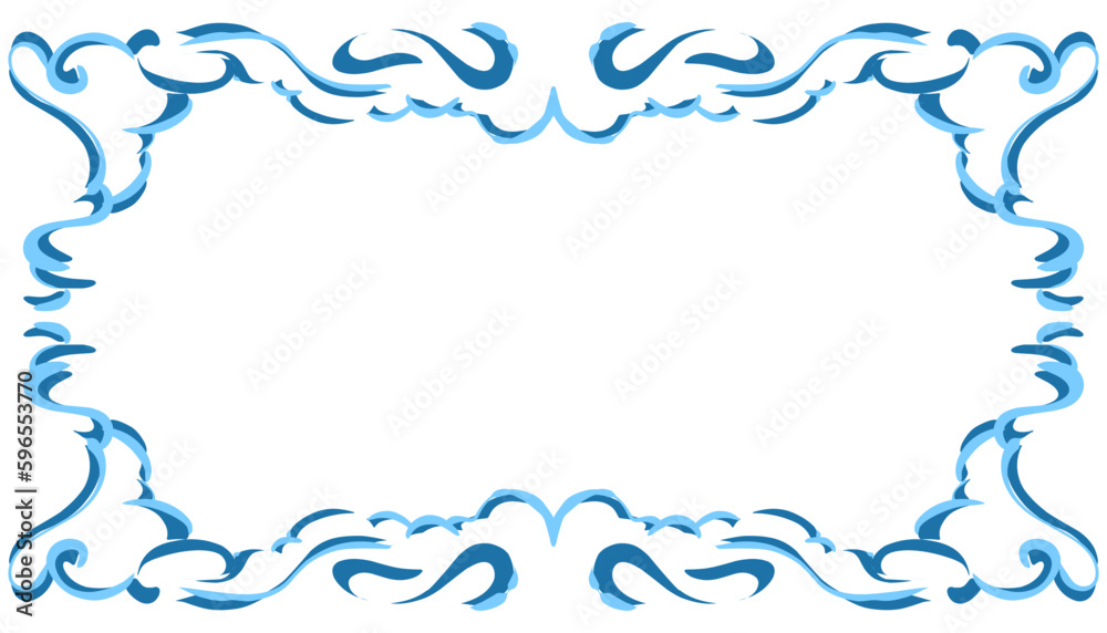 Blue abstract frame background illustration. Perfect for designing invitation cards, greeting cards, wallpapers, posters, banners, websites, advertisements Blue abstract frame background illustration. Perfect for designing invitation cards, greeting cards, wallpapers, posters, banners, websites, advertisements