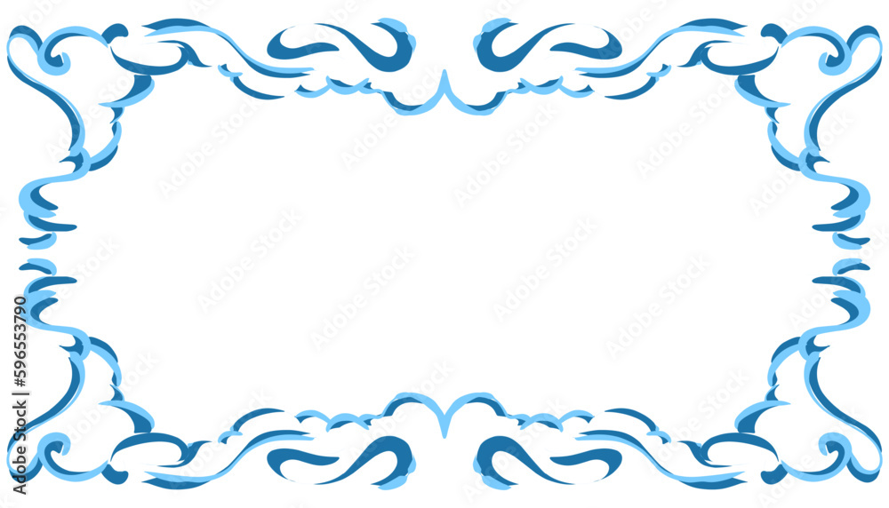Blue abstract frame background illustration. Perfect for designing invitation cards, greeting cards, wallpapers, posters, banners, websites, advertisements Blue abstract frame background illustration. Perfect for designing invitation cards, greeting cards, wallpapers, posters, banners, websites, advertisements