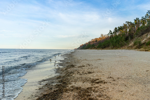 Fototapeta Naklejka Na Ścianę i Meble -  sandy beach with a dune baltic sea
