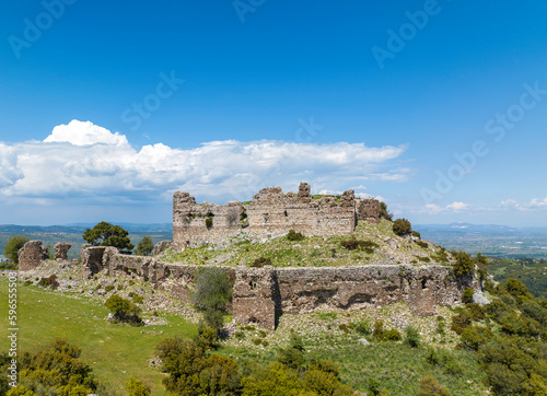 Old castle; Yogurtcu Castle, Manisa - Turkey photo
