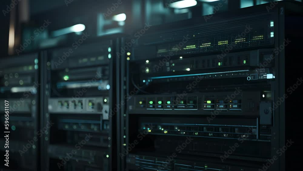 Servers in a cloud data storage center for artificial intelligence computer processing