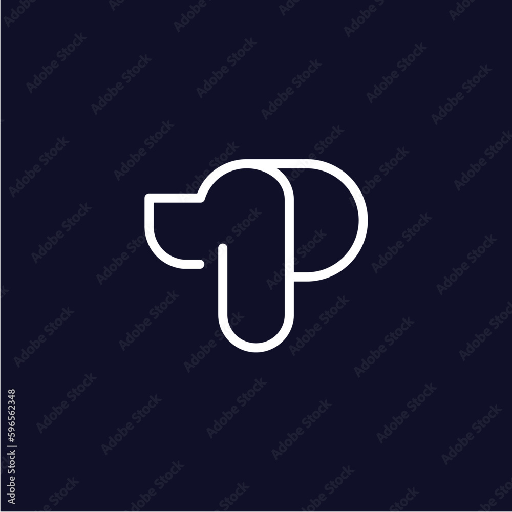 p letter dog vector logo design illustration
p letter dog vector logo design illustration