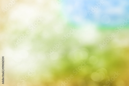 Abstract blurred background of the nature of the sky and greenery. The concept of the environment.
