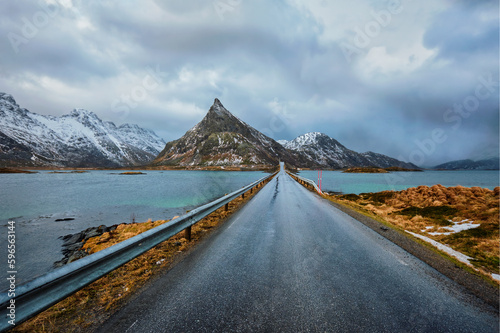 Road in Norway in winter