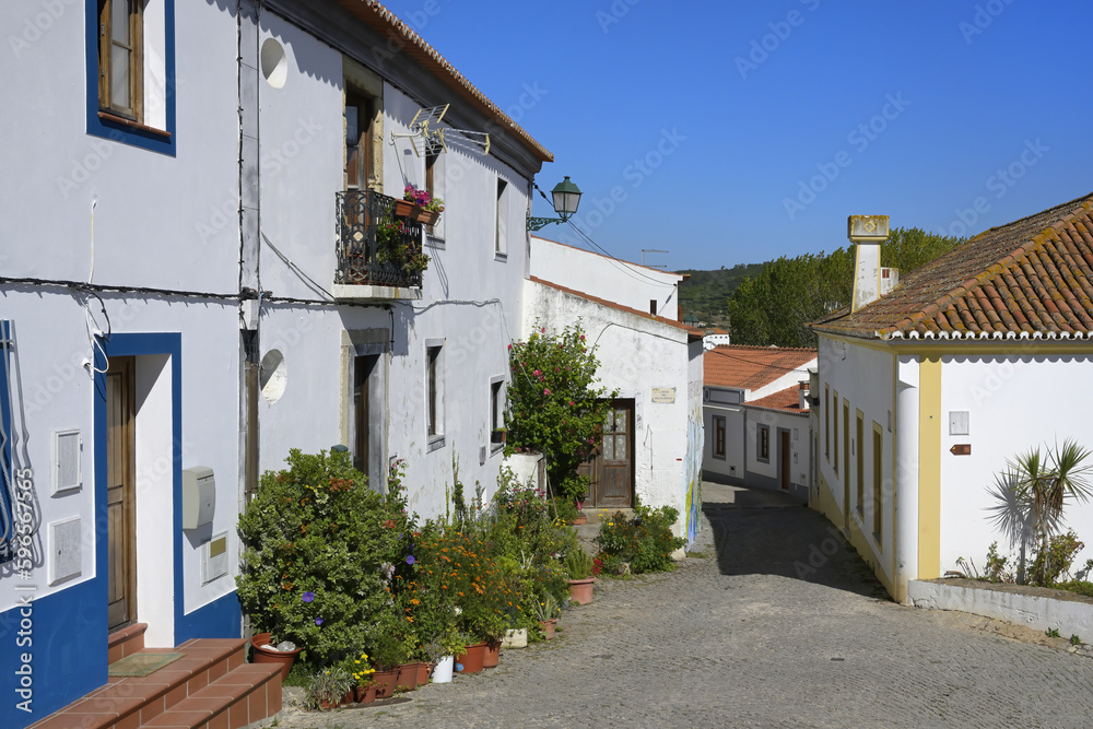 Odeceixe streets, Aljezur, Faro district, Algarve, Portugal