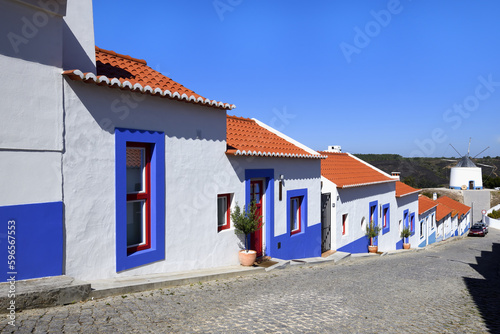 Odeceixe streets, Aljezur, Faro district, Algarve, Portugal
