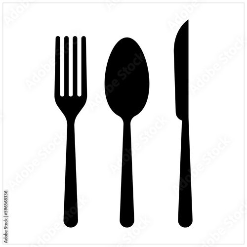 fork spoon knife set logo