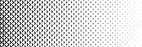 horizontal black halftone of arrow design for pattern and background. © eNJoy Istyle