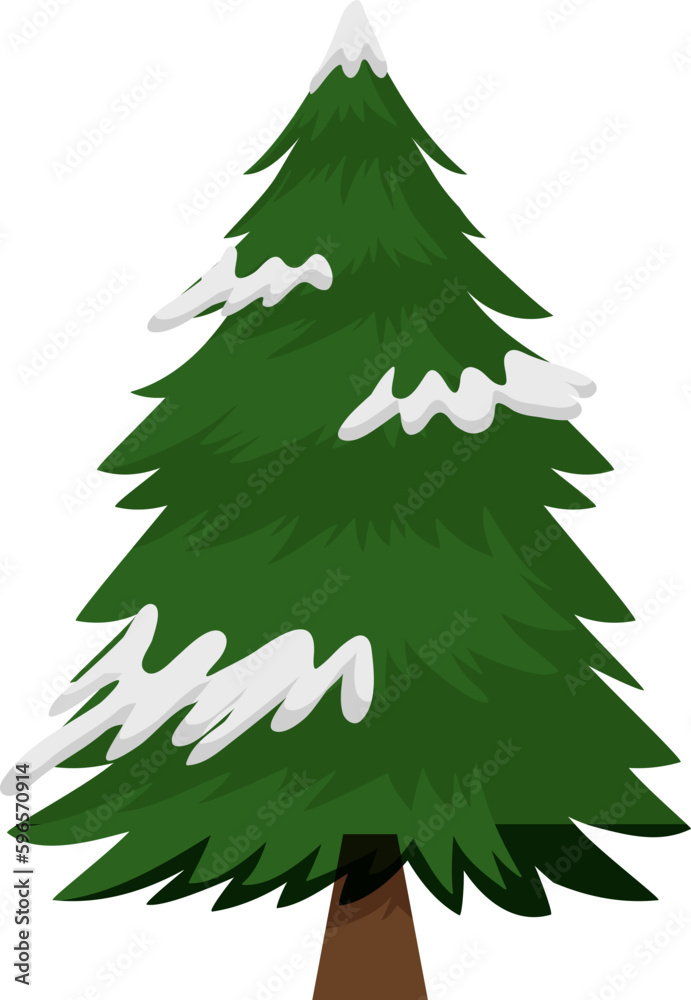 Obraz premium Christmas Tree Illustration