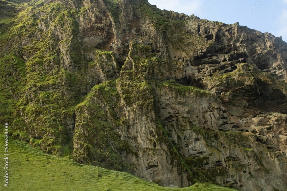 Iceland Cliff Face