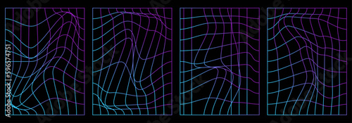 Y2k aesthetic.Shape set y2k style for banner. Shape set y2k style for decoaration.Shape set y2k style for poster. Trendy geometric forms.Simple shapes.Trendy 90s.