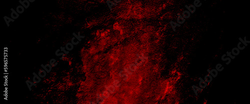 Old wall texture cement black red background abstract dark color design are light with white gradient background  scary wall for background  cracked shabby old cement  grunge wall  highly detailed. 