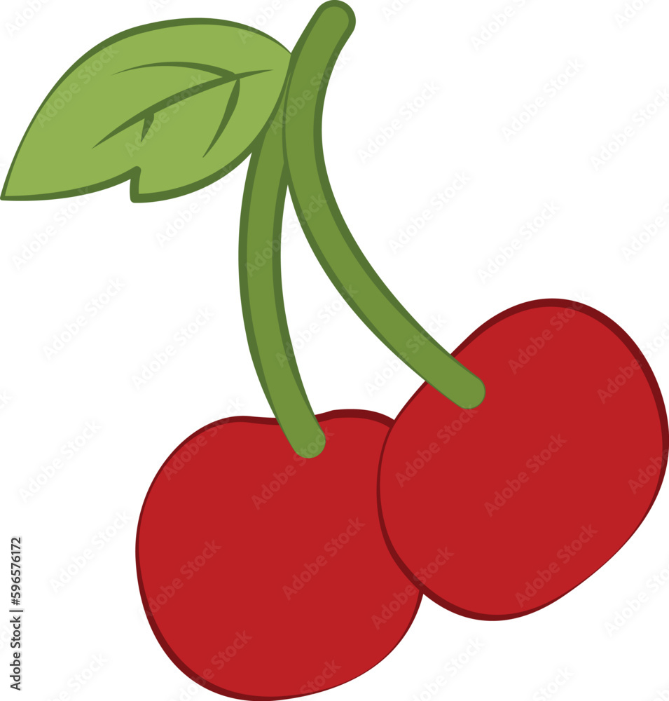 Free vector cherry illustration Free vector cherry illustration
