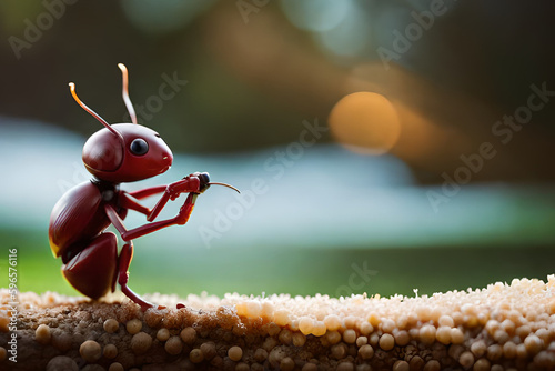 wasp on the ground