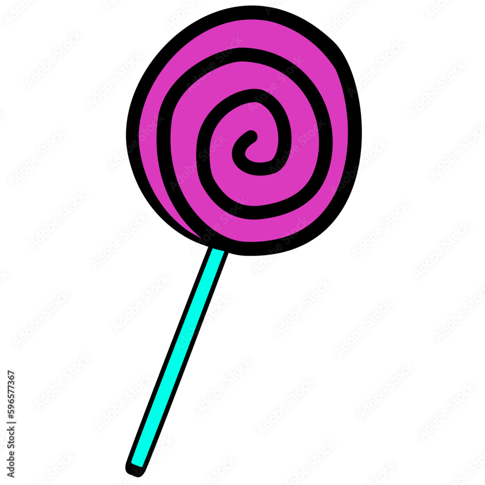 Doodle sweet candy illustration Doodle sweet candy illustration