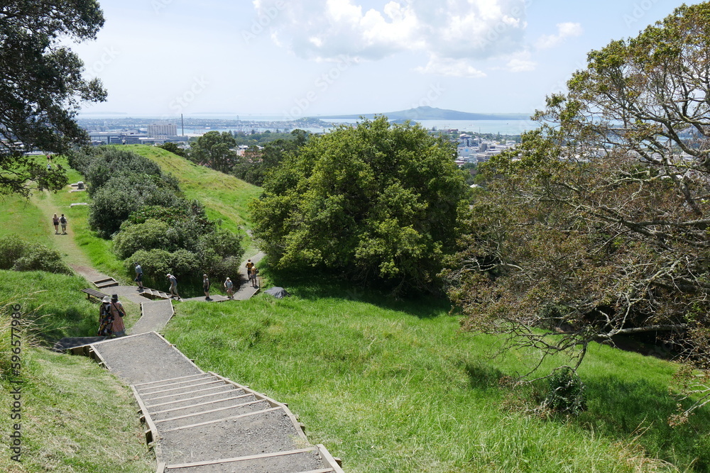 Blick vom Mount Eden in Auckland